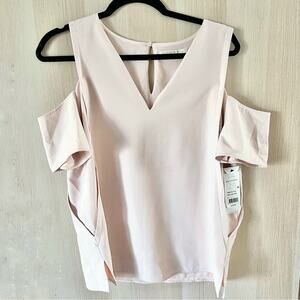 Cooper & Ella Pale Pink Off Shoulder Cut Out Top